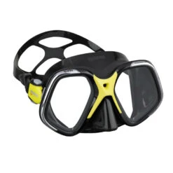 Masque CHROMA UP MARES -Mares Soldes chroma up noir jaune 1 1