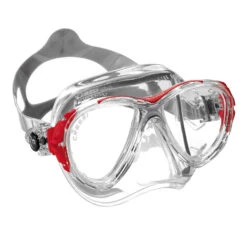 Masque EYES EVOLUTION CRYSTAL CRESSI -Mares Soldes masque eyes evo crystal rouge 1