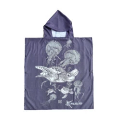 Poncho KANUMERA -Mares Soldes poncho prune 1