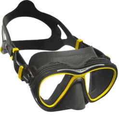Masque QUANTUM CRESSI -Mares Soldes quantum noir jaune 2